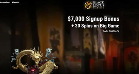 Win Big with Black Lotus Casino's Bonus Codes.